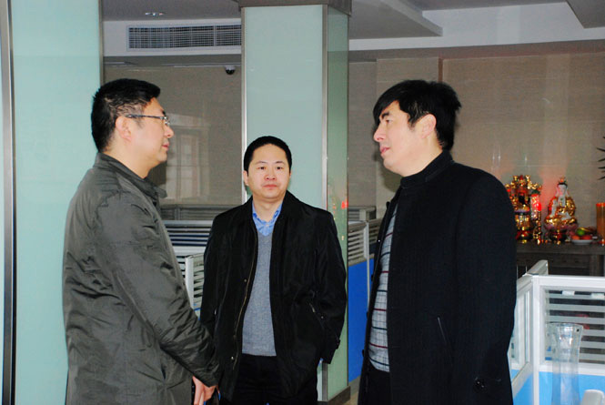 鹽城市經(jīng)信委、軟件園領(lǐng)導(dǎo)蒞臨鹽城思科檢查指導(dǎo)工作會議報道